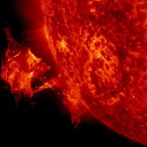 A view of the sun taken from NASA's Solar Dynamics Observatory