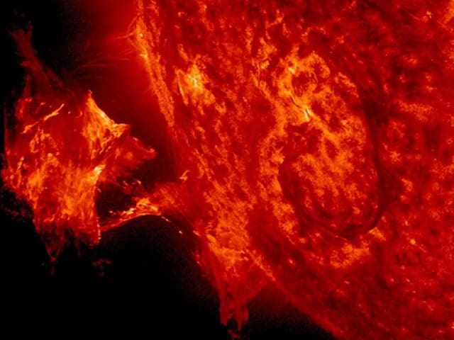 A view of the sun taken from NASA's Solar Dynamics Observatory