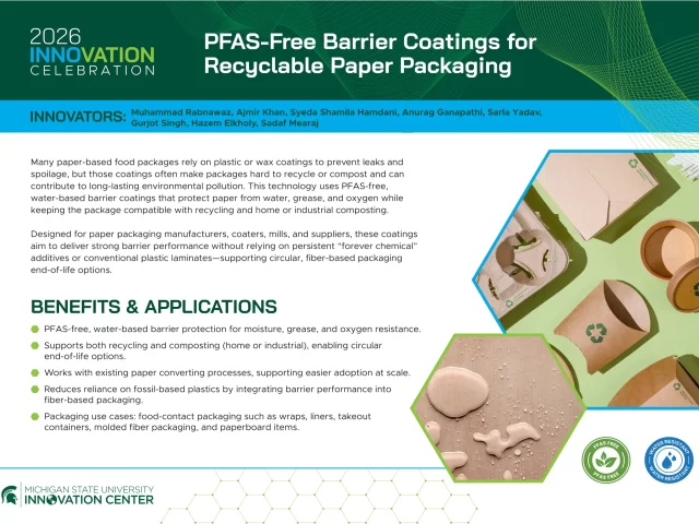 PFAS-Free Barrier Coatings for Recyclable Paper Packaging PRINT